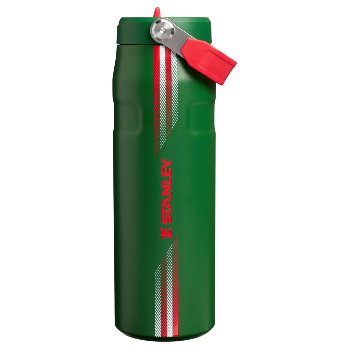 Stanley 1913 The Country Collection IceFlow™ Aerolight Flip Straw Bottle 24 OZ in Team Dark Green Red