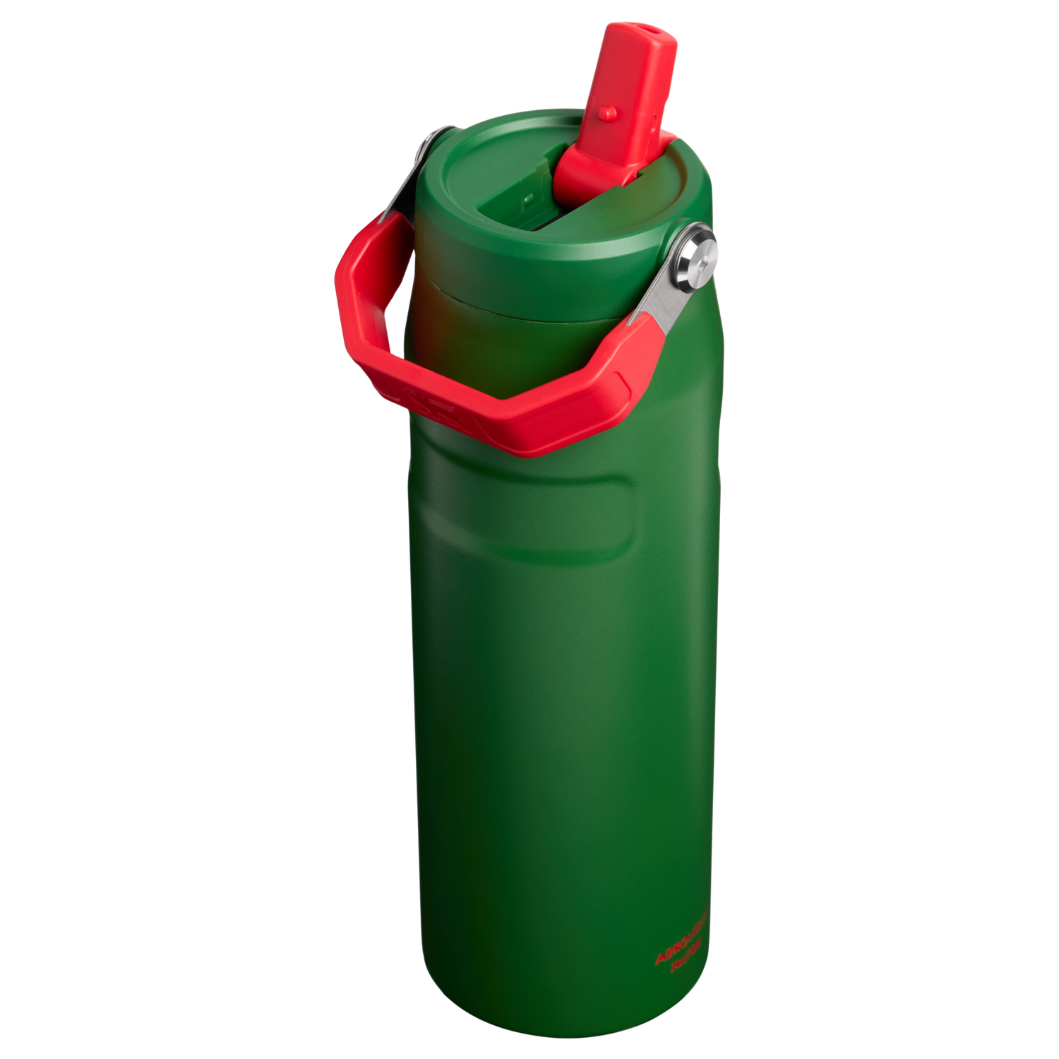 Stanley 1913 The Country Collection IceFlow™ Aerolight Flip Straw Bottle 24 OZ in Team Dark Green Red | View 2