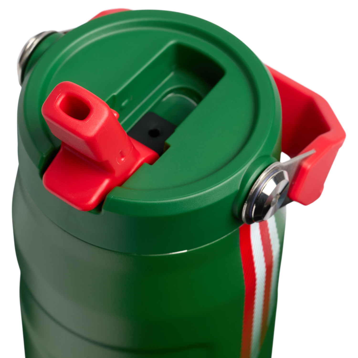 Stanley 1913 The Country Collection IceFlow™ Aerolight Flip Straw Bottle 24 OZ in Team Dark Green Red | View 3