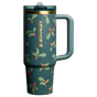 Swatch for Stanley 1913 The Cheers & Cheer Quencher ProTour Flip Straw Tumbler 30 OZ in Holiday Botanical