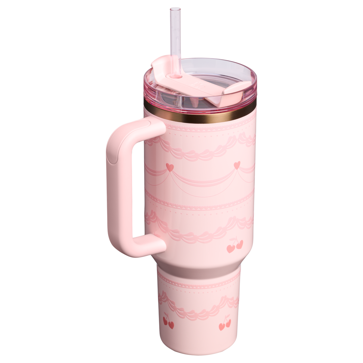 Stanley 1913 The Valentine’s Day Quencher H2.0 Flowstate™ Tumbler 40 OZ in Pink Velvet Cake
