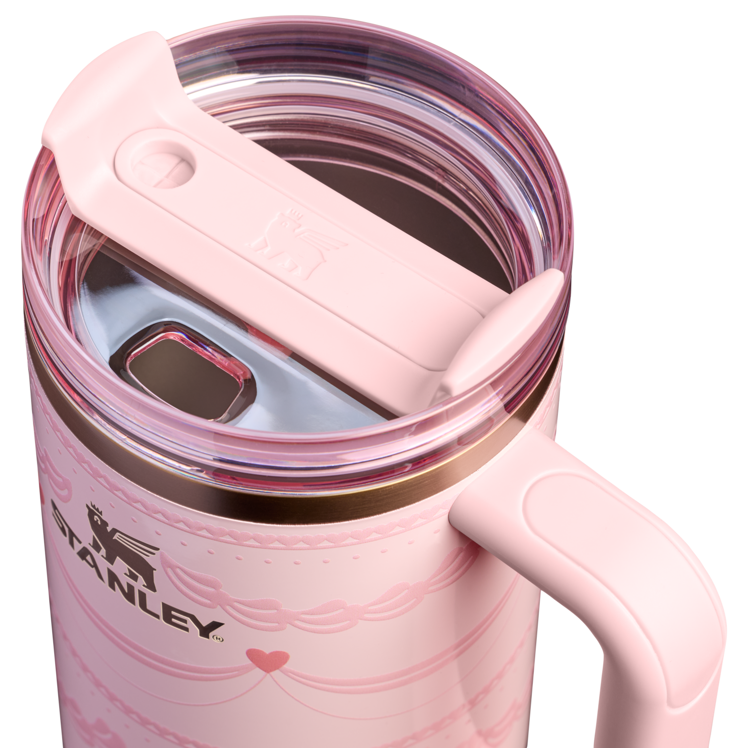 Stanley 1913 The Valentine’s Day Quencher H2.0 Flowstate™ Tumbler 40 OZ in Pink Velvet Cake | View 2